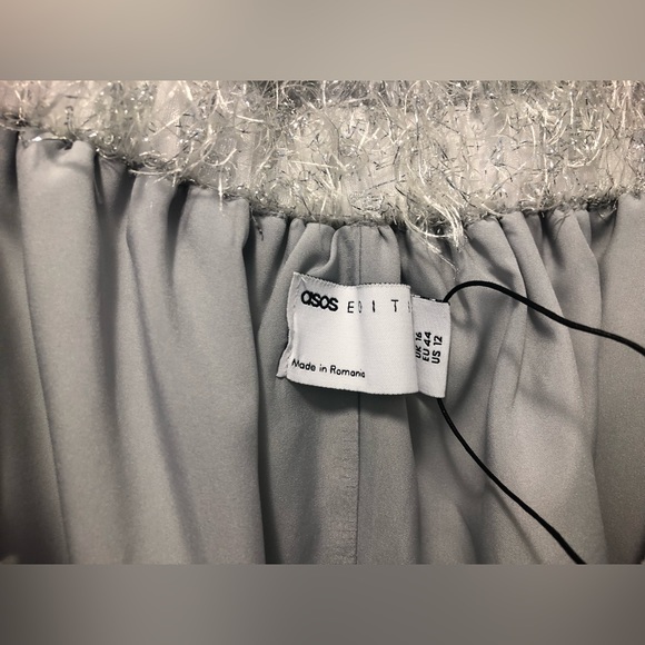 NWT ASOS silver tinsel cami dress - Picture 4 of 7